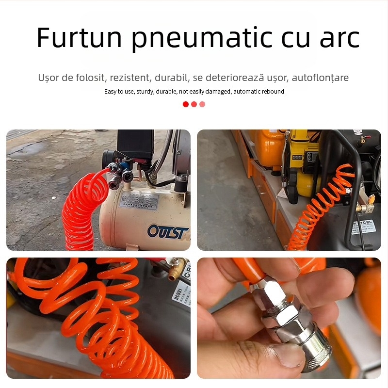 Furtun telescopic de aer din nailon, marca Yushun, țeavă de aer cu presiune înaltă