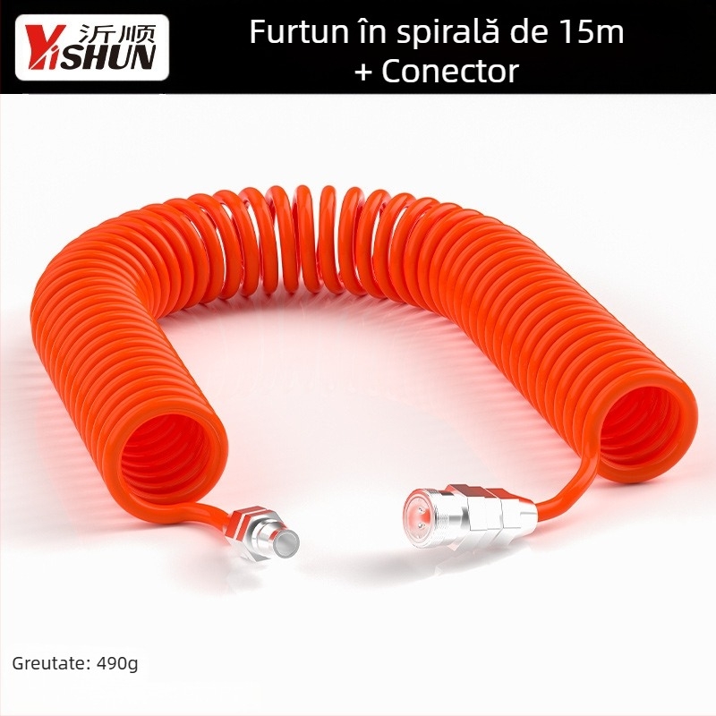 Furtun telescopic de aer din nailon, marca Yushun, țeavă de aer cu presiune înaltă
