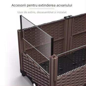 Cușcă de reproducere pentru țestoase cu panou lateral din oțel inoxidabil și sticlă temperată, certificat 3C