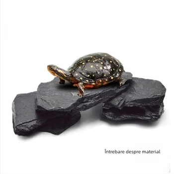 Terrariu pentru țestoase: platformă de încălzire la soare din piatră, pietre decorative