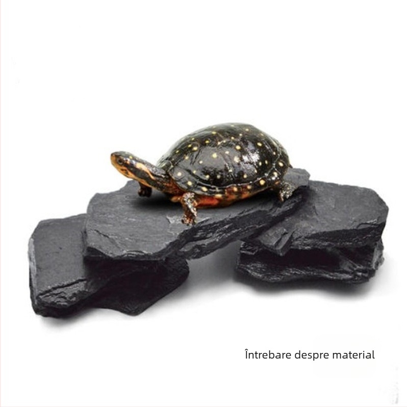 Terrariu pentru țestoase: platformă de încălzire la soare din piatră, pietre decorative