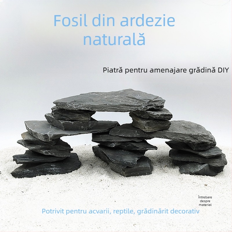 Terrariu pentru țestoase: platformă de încălzire la soare din piatră, pietre decorative