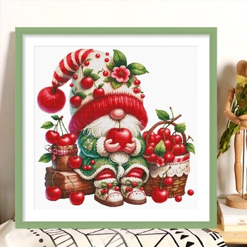 Kit de broderie în cruci pe pânză 11CT cu fire de bumbac, model cartoon, pentru living și camera copiilor