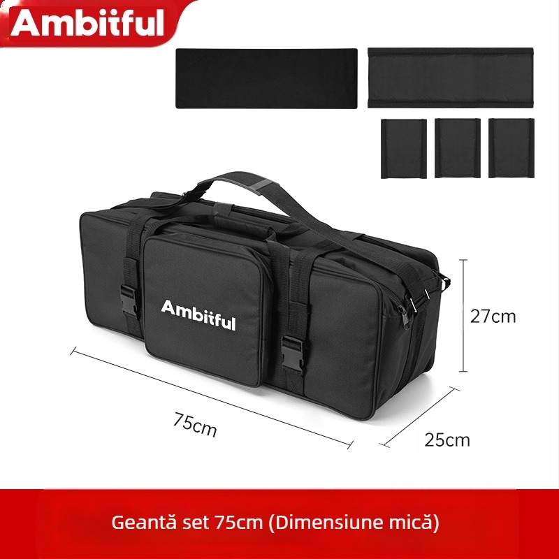 Set de stand pentru lumină foto cu geantă și trepied – Zhijie, material Oxford, 1,64 kg, compatibilitate generală