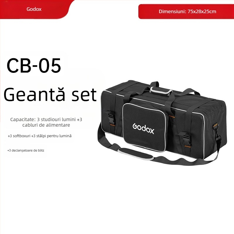 Set de stand pentru lumină foto cu geantă și trepied – Zhijie, material Oxford, 1,64 kg, compatibilitate generală