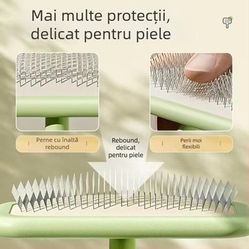 Pieptene cu ace pentru animale de companie - instrument de îngrijire a blănii pentru câini și pisici (Brand: JBN; Material: Other; Zonă principală de vânzări: Other)