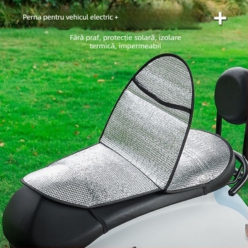 Husă pentru șa a vehiculului electric, protecție solară, izolație termică de vară, anti-arzuri, impermeabilă, universală pentru motociclete