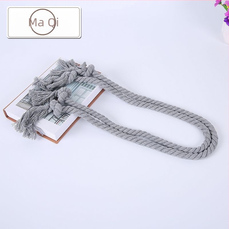 Șnur pentru perdea – pereche, lucrat manual, din fir gros de bumbac, accesorii textile pentru casă Maggie Textiles