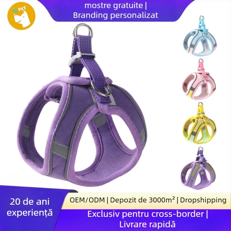 Ham de piept pentru pisici X16G – reflectorizant, respirabil, reglabil