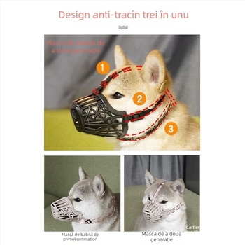 Botniță de câine pentru oprirea lătratului și mușcăturilor, din plastic, neimportat, fără licență IP