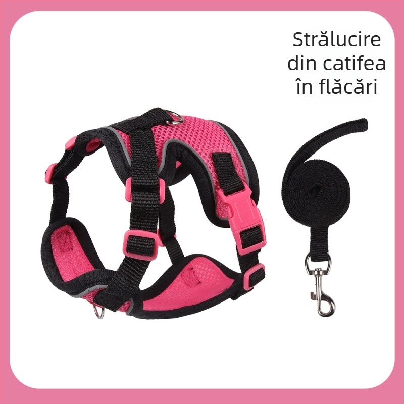 Belu Curea piept pentru animale – Poliester, reglabilă, pentru pisici, cutie cu 240 buc.