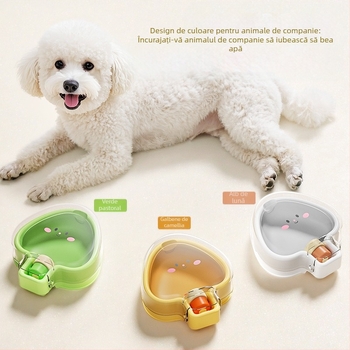 Sticlă de apă pentru câini – recipient portabil din plastic pentru plimbări, alimentare manuală (Plastic; Fără import; Alimentare manuală)