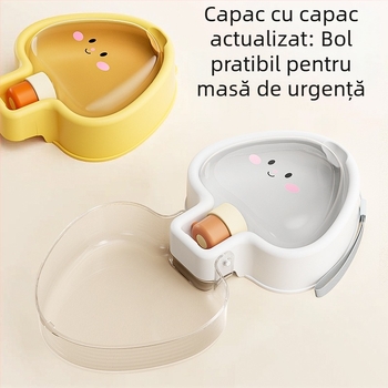 Sticlă de apă pentru câini – recipient portabil din plastic pentru plimbări, alimentare manuală (Plastic; Fără import; Alimentare manuală)