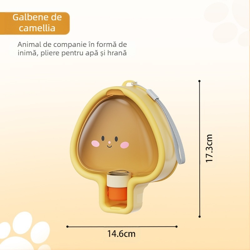 Sticlă de apă pentru câini – recipient portabil din plastic pentru plimbări, alimentare manuală (Plastic; Fără import; Alimentare manuală)