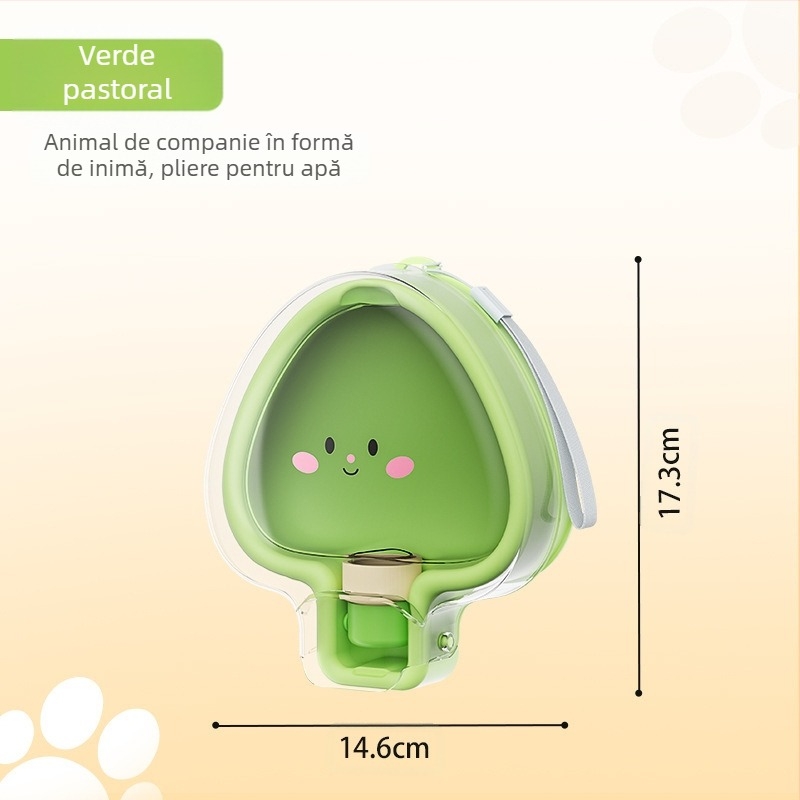 Sticlă de apă pentru câini – recipient portabil din plastic pentru plimbări, alimentare manuală (Plastic; Fără import; Alimentare manuală)