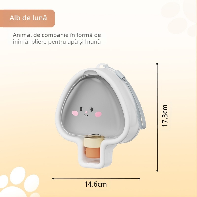 Sticlă de apă pentru câini – recipient portabil din plastic pentru plimbări, alimentare manuală (Plastic; Fără import; Alimentare manuală)