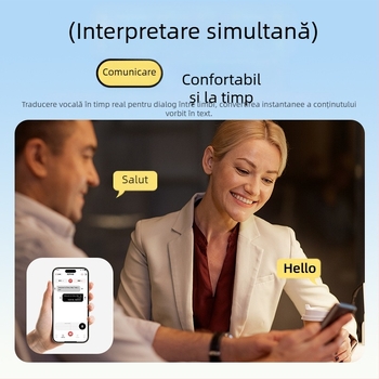 Căști Bluetooth cu traducere AI și interpretare simultană multilingvă, ANC pentru reducerea zgomotului, rază 10 m, Bluetooth 5.0, IPX4, stereo în urechi, autonomie 4–8 h, K5