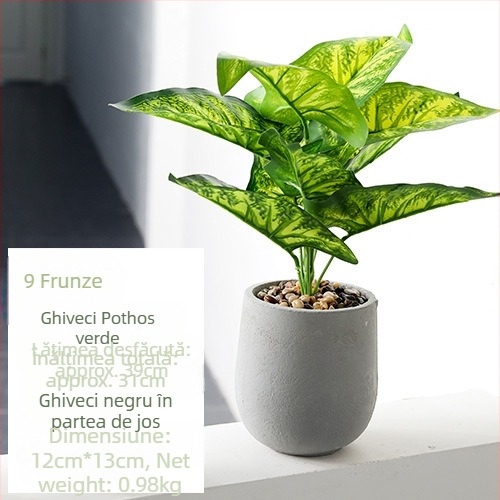 Plantă artificială de iarbă de trestie într-o vază în stil Nordic; material: plastic; varietate: iarbă de trestie și iarbă cu coadă de câine; potrivită pentru nunți, recuzită pentru fotografie, decor de casă