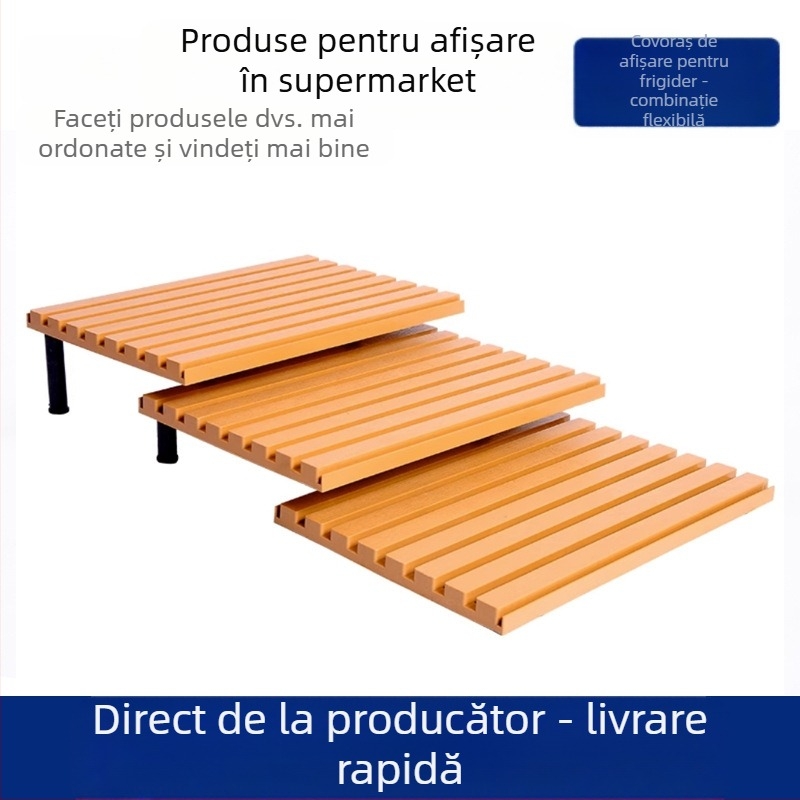 Placă de afișaj din plastic pentru partea de jos a vitrinei frigorifice a supermarketului; rezistentă la umezeală, păstrează prospețimea cărnii de porc proaspete; Brand: Other; Material: Other