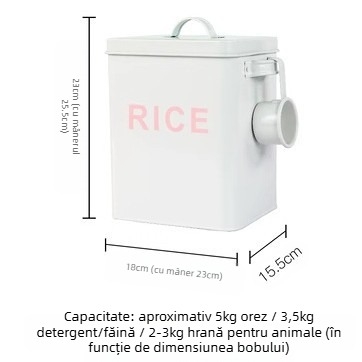 Găleată metalică pentru detergent de rufe, etanșă, rezistentă la umezeală, capacitate 6–7 L