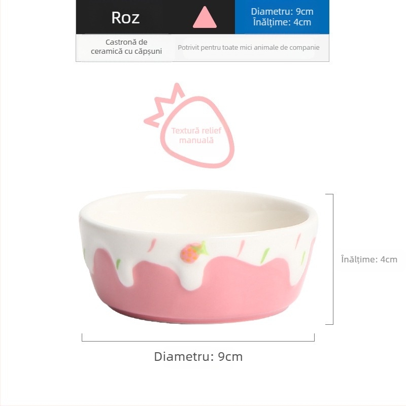 Vas ceramic pentru hamster, brand BUCATSTATE, accesorii pentru animale de companie