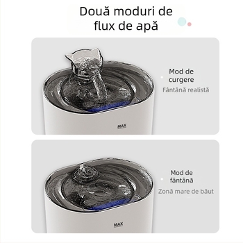 Dispenser de apă pentru animale de companie pentru câini și pisici, design demontabil, greutate 510 g, fără aplicație