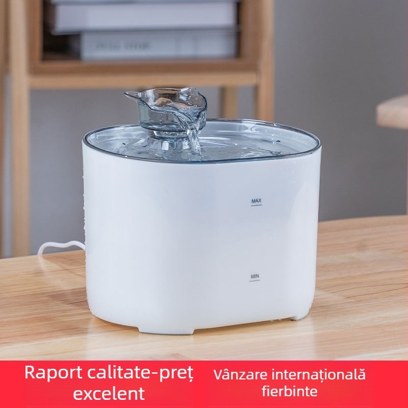 Dispenser de apă pentru animale de companie pentru câini și pisici, design demontabil, greutate 510 g, fără aplicație