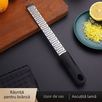 Răzuitor multifuncțional din oțel inoxidabil, cu răzuitor pentru coaja de lămâie