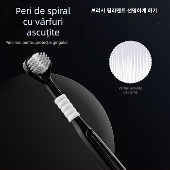 Perie de dinți cu trei fețe pentru adulți, protecție gingivală și peri moi | Banner/Benoy | Periuță de dinți manuală