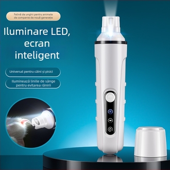 Pilă electrică pentru unghii pentru animale de companie cu LED – putere mare, pentru câini și pisici