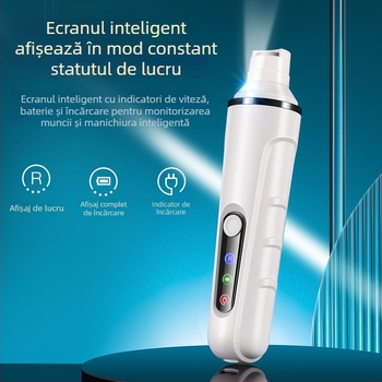 Pilă electrică pentru unghii pentru animale de companie cu LED – putere mare, pentru câini și pisici