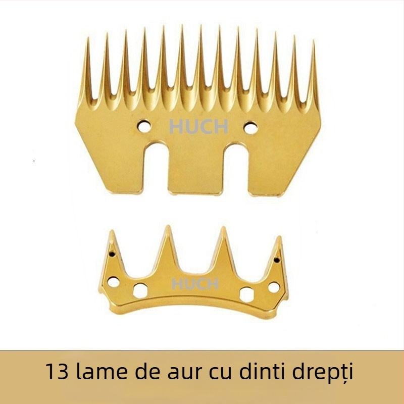 Lama pentru mașina de tuns lână – duritate înaltă, rezistență bună, dinți ascuțiți (drepți și curbați), model 76, 220V