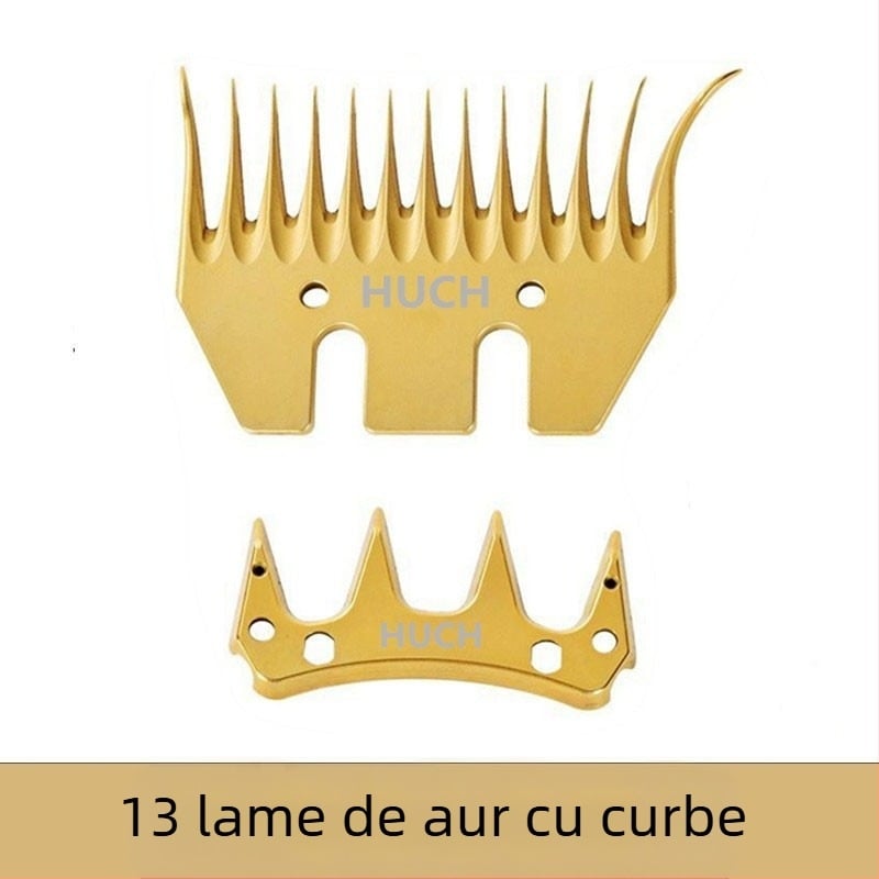 Lama pentru mașina de tuns lână – duritate înaltă, rezistență bună, dinți ascuțiți (drepți și curbați), model 76, 220V