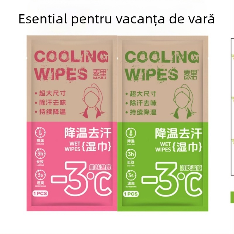 Șervețele răcoritoare pentru sport și activități în aer liber, țesătură netesută, fibră 100D, proces de imprimare, unisex, prosop de față