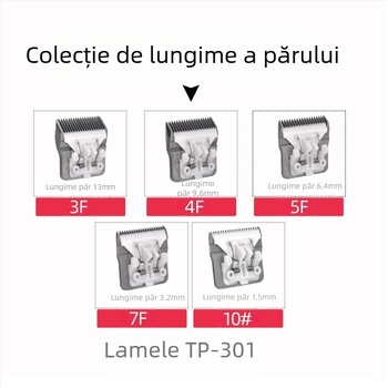 Mașină de tuns electrică pentru animale de companie TP-901/701/301, lamă profesională pentru animale, unealtă de îngrijire