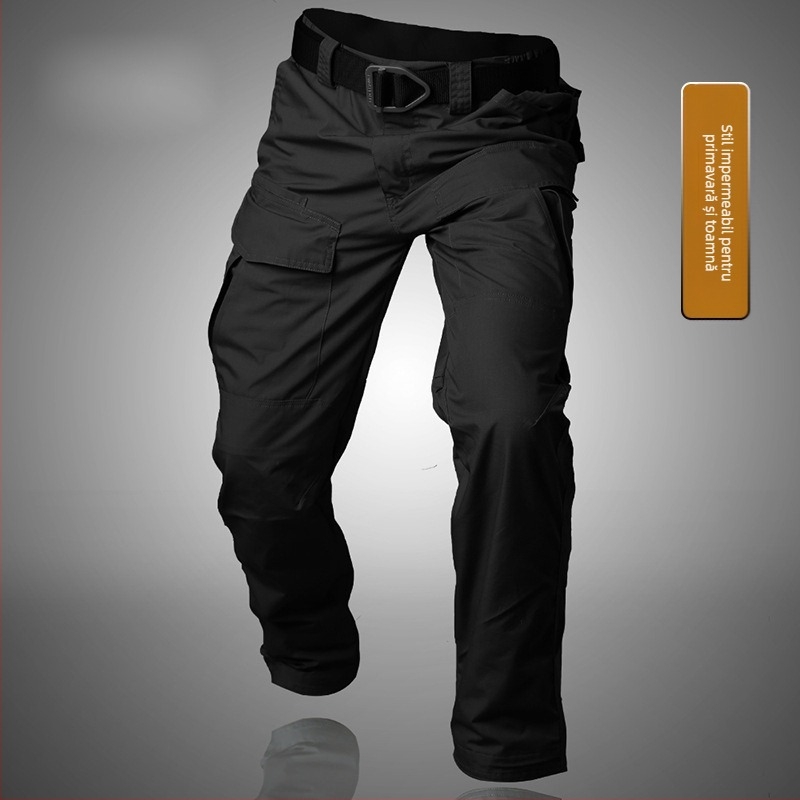 Pantaloni tactici pentru bărbați, nylon, elastici, uscare rapidă, primăvară, cu multe buzunare, stil cargo