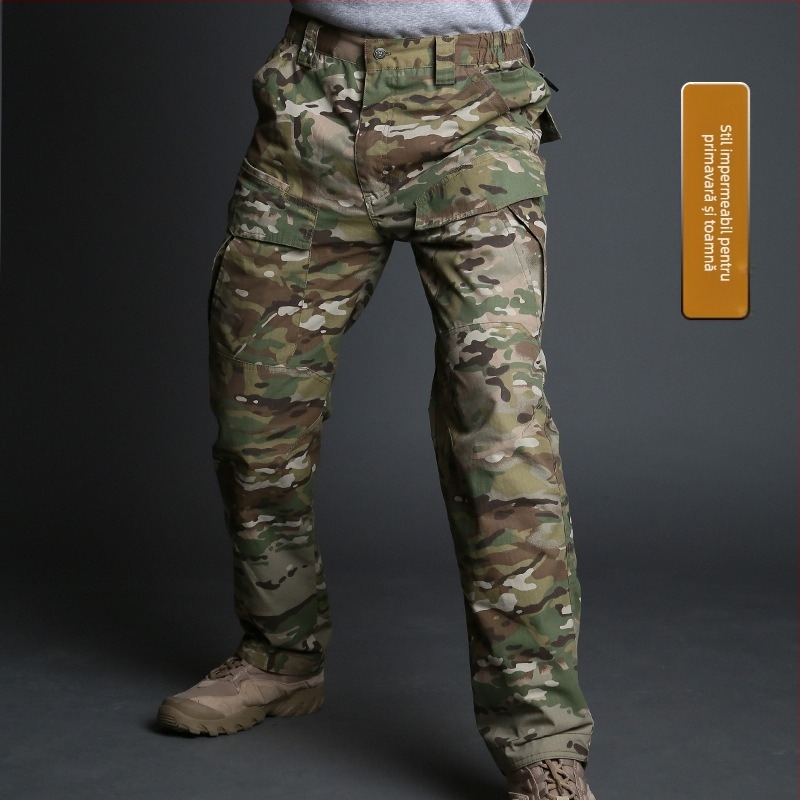 Pantaloni tactici pentru bărbați, nylon, elastici, uscare rapidă, primăvară, cu multe buzunare, stil cargo