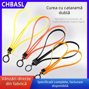 Bandă de reținere tactic din PA66 nylon cu închidere automată, catarame duble și design pliabil pe ambele capete, grosime 1.66 mm