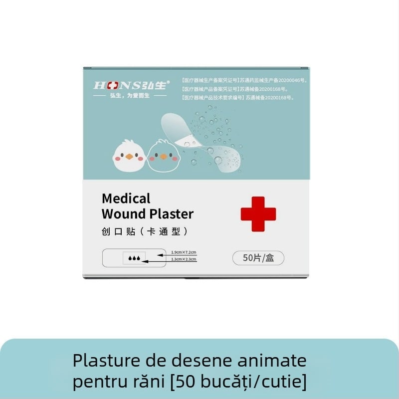 Bandaj din țesătură elastică, rotund, impermeabil, cutie cu 100 bucăți, de unică folosință, pentru recoltare de sânge și protecția piciorului