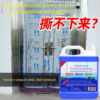 Îndepărtător de lipici pentru folie de protecție pentru uși și ferestre, pentru suprafețe din oțel inoxidabil și aliaj de aluminiu, detergent universal Yangxing