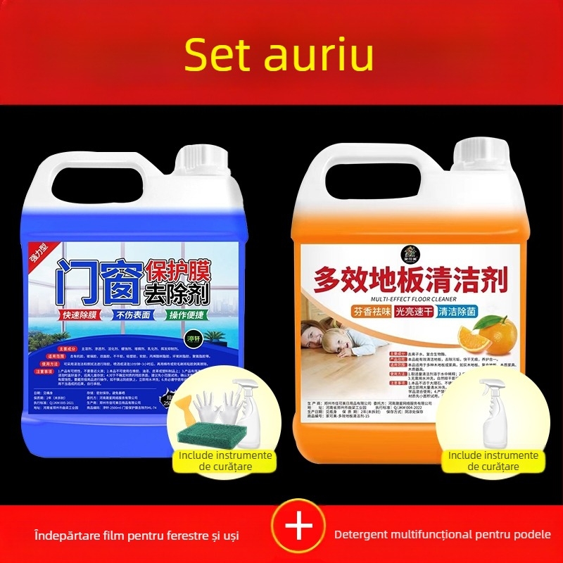 Îndepărtător de lipici pentru folie de protecție pentru uși și ferestre, pentru suprafețe din oțel inoxidabil și aliaj de aluminiu, detergent universal Yangxing