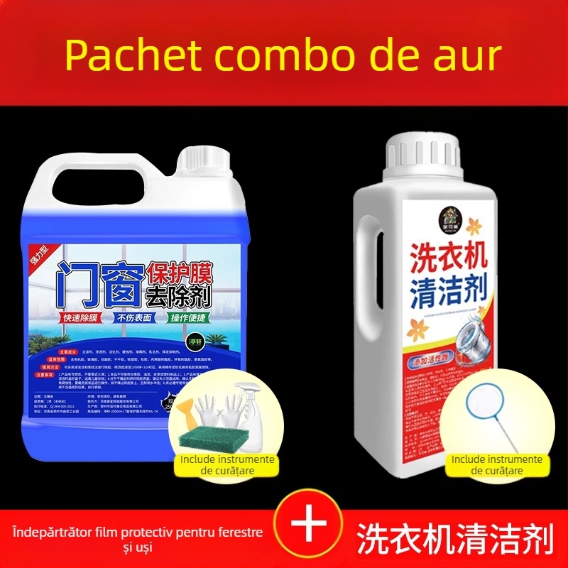 Îndepărtător de lipici pentru folie de protecție pentru uși și ferestre, pentru suprafețe din oțel inoxidabil și aliaj de aluminiu, detergent universal Yangxing