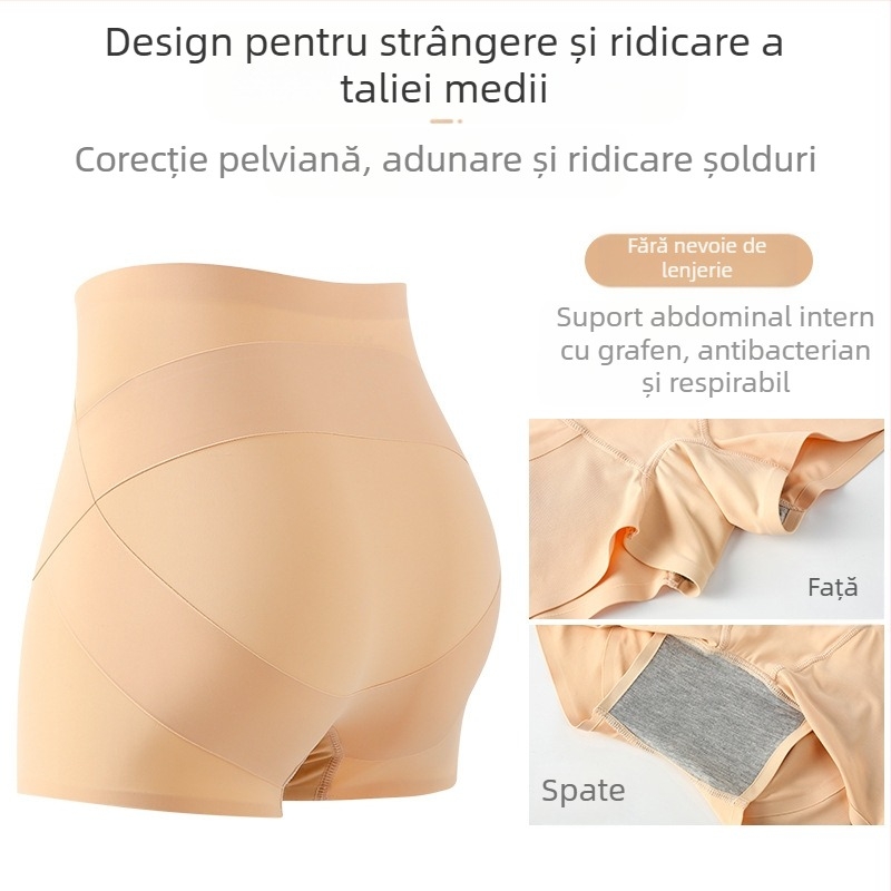 Pantaloni de siguranță pentru femei, talie înaltă, material tricotat din nailon, model în dungi, căptușeală la zona inghinală 100% bumbac