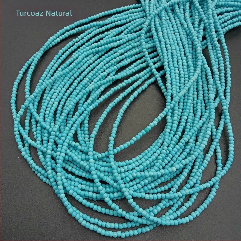 Mărgele turcoaz, lucioase, lustruite, origine Yiwu, Primăvara 2022