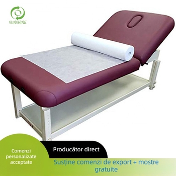 Lenjerie de pat din non-woven, de unică folosință, 100% PP, 30 g/m², prin spinning, pentru saloane SPA