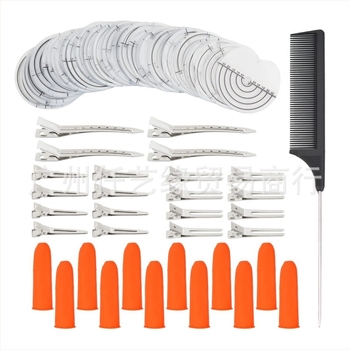Kit extensii păr cu placă izolatoare termică, clips de poziționare, lipici, protecție deget și set de piepteni; Model: placă izolatoare termică; Material păr: sârmă rezistentă la temperaturi înalte; OEM; Universal