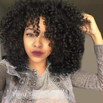 Perucă scurtă cu bucle exotice, set din fibre rezistente la temperatură, aspect realist, pentru femei, nu poate fi vopsită