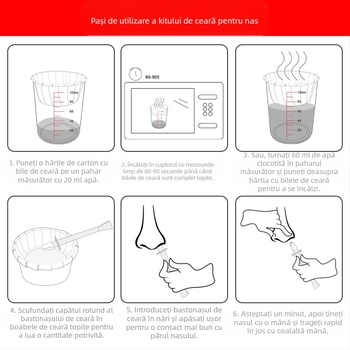 LIDDY Kit de ceară pentru nas – Îndepărtarea părului din nas, 150 g