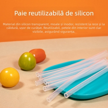 Slika Silikon alimentar — țeavă dreaptă, biodegradabilă