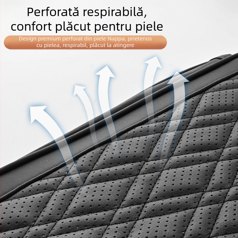 Pad din piele pentru cotiera centrală a vehiculului – crește înălțimea, compartimente multiple, marca Luda, compatibil cu modelele generale